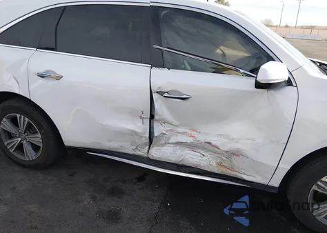 2020 Acura Mdx Standard z USA, uszkodzony, nr VIN 5J8YD3H33LL001798